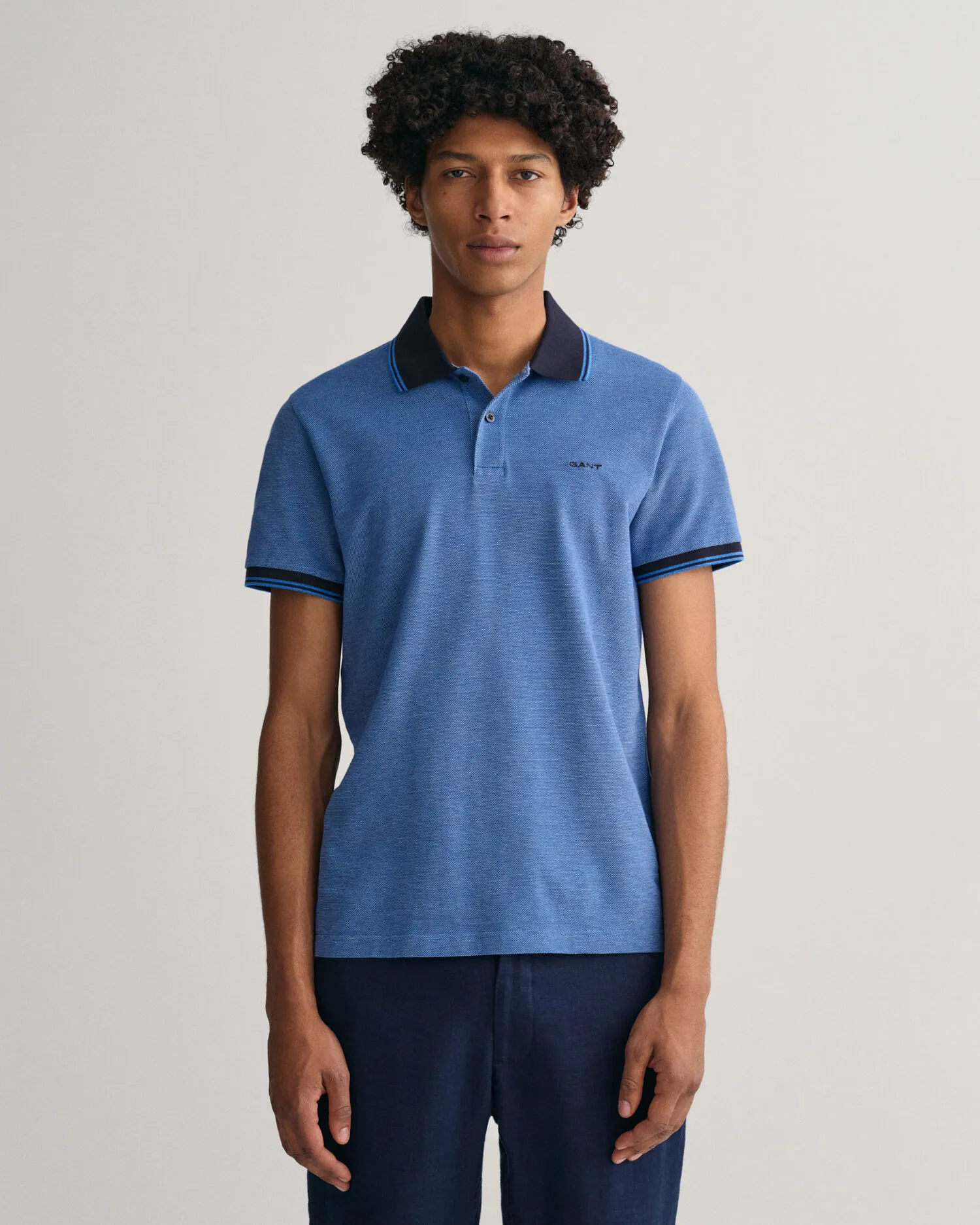 Polo de piqué Oxford en cuatro colores