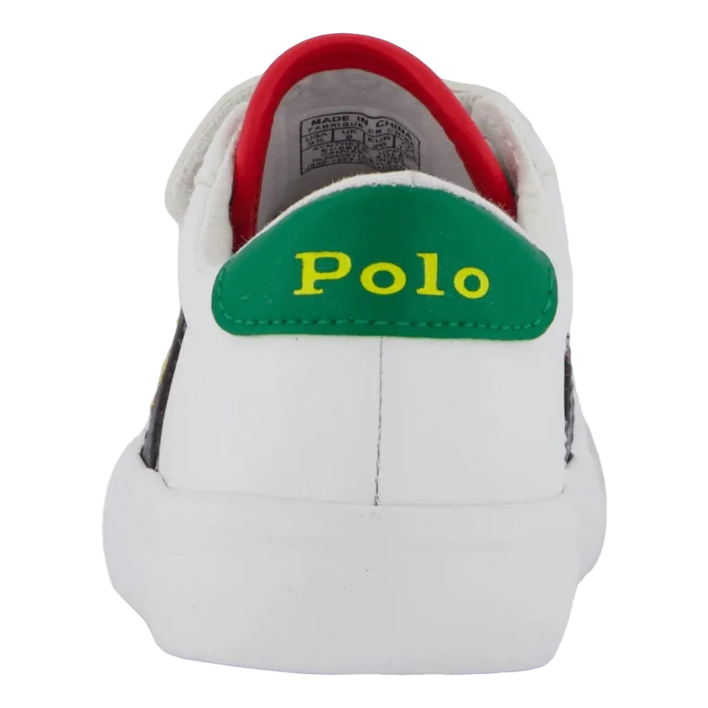 RALPH LAUREN ZAPATOS PARA NIñOS RYLEY PS TWHITE TUMBLED/NAVY/GREEN W/