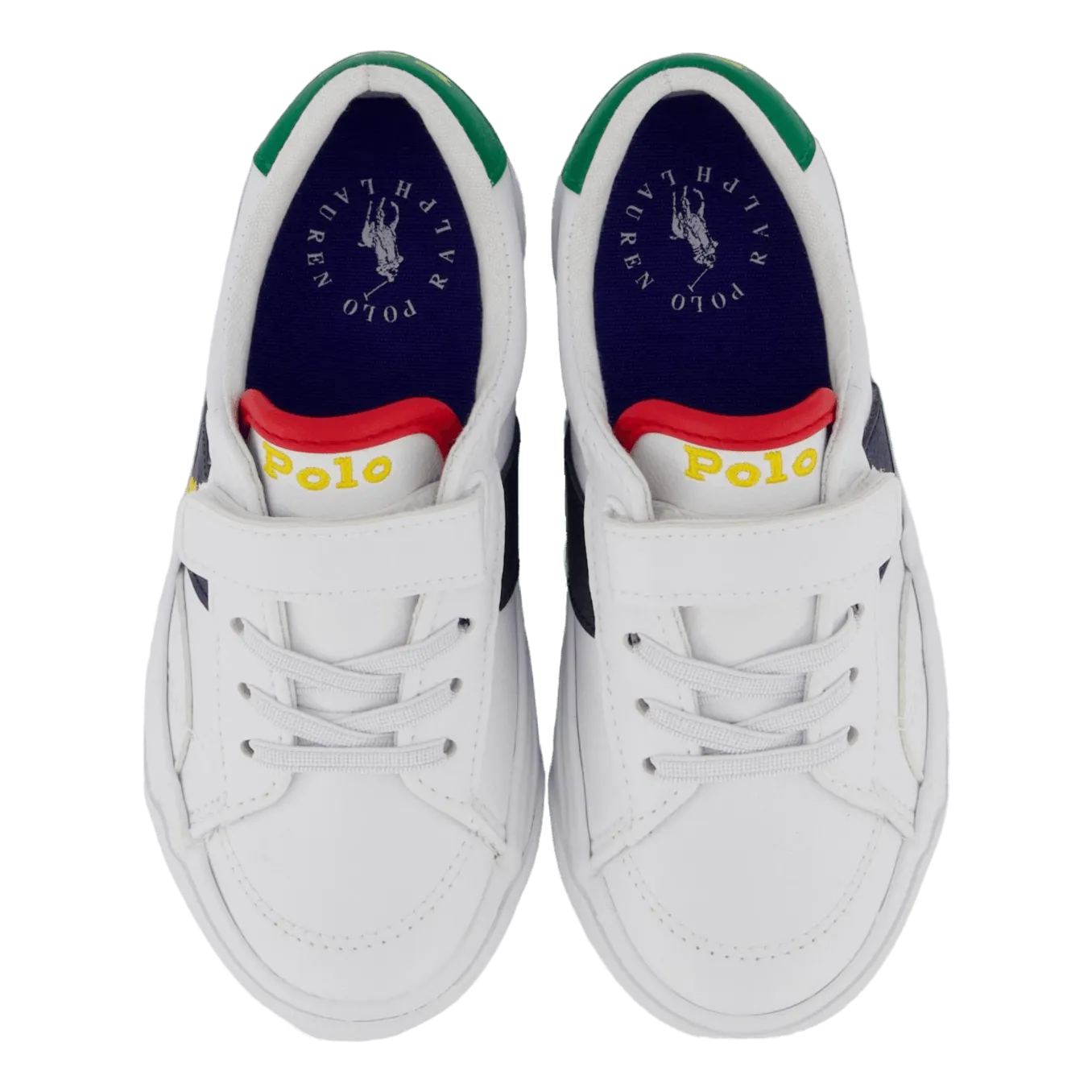 RALPH LAUREN ZAPATOS PARA NIñOS RYLEY PS TWHITE TUMBLED/NAVY/GREEN W/