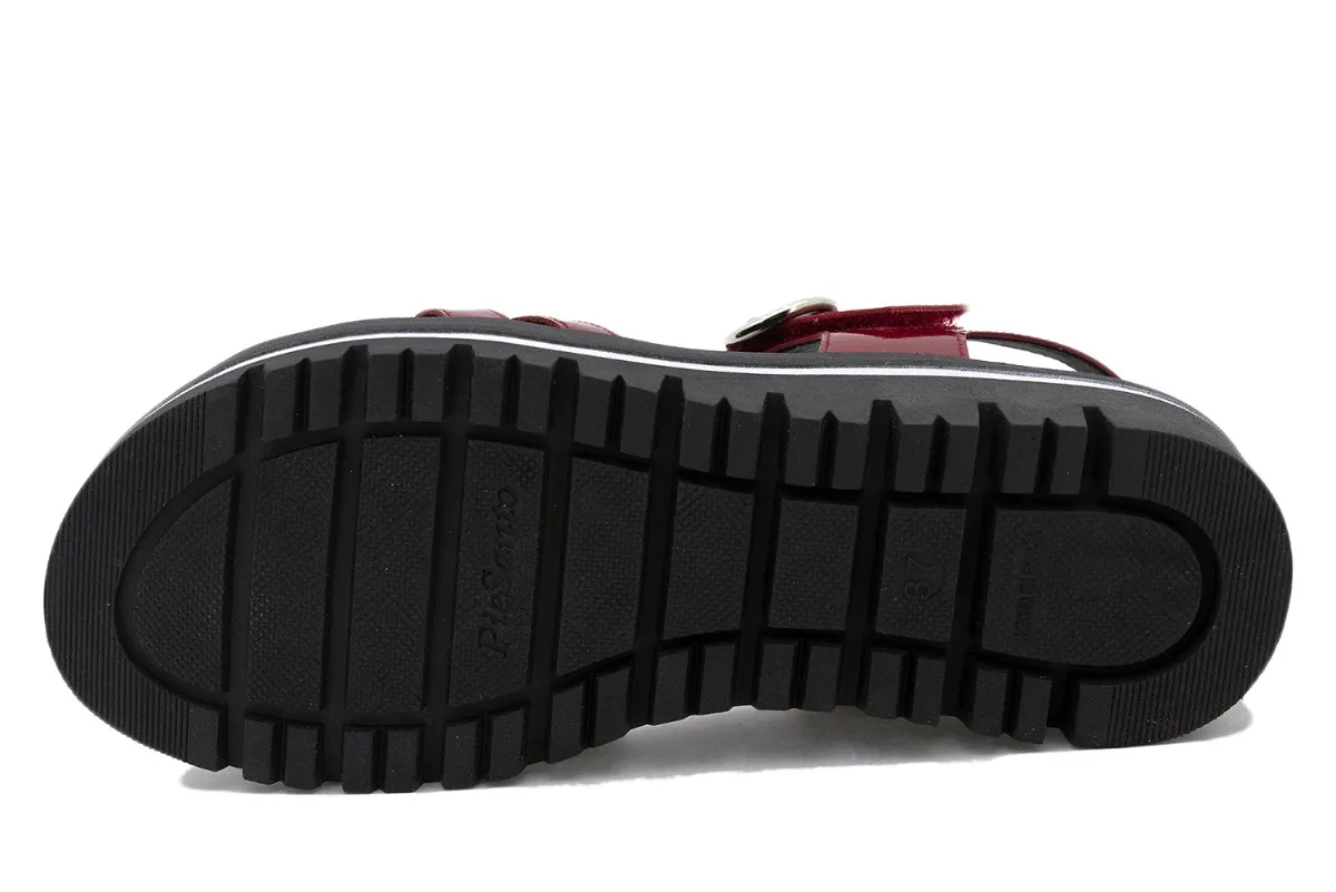 Red Patent Removable Insole Sandal