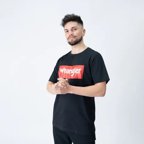 REMERA WRANGLER DE HOMBRE  BOX LOGO TSHIRT  WM5502URPR  SIN COLOR