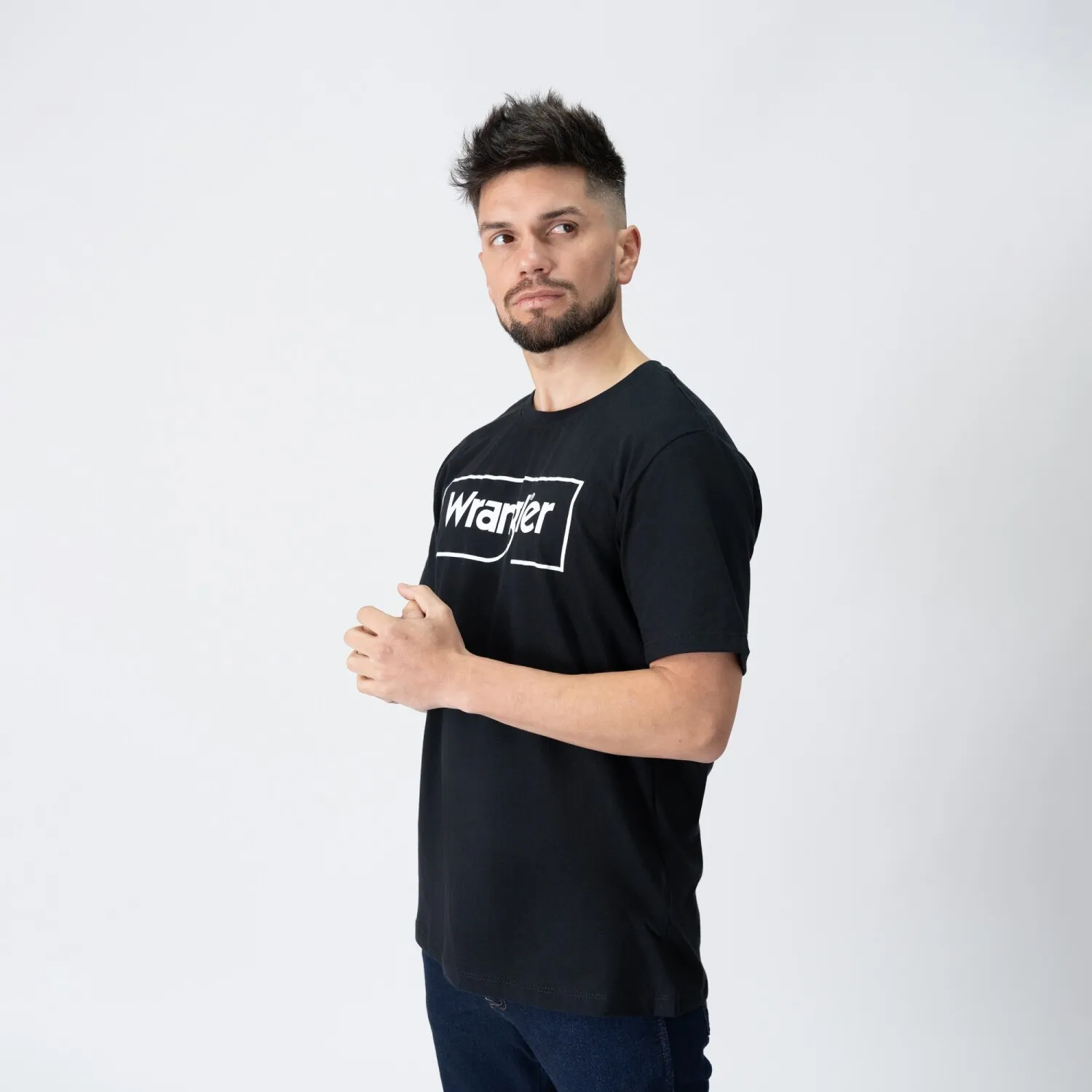 REMERA WRANGLER DE HOMBRE  LOGO TSHIRT  WM5500URPR  SIN COLOR