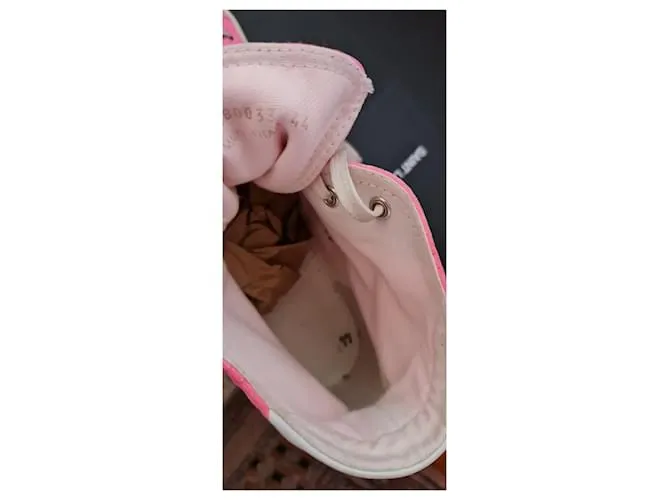 SAINT LAURENT NEAKERS ALTOS BEDFORD  FUCSIA FLUO 