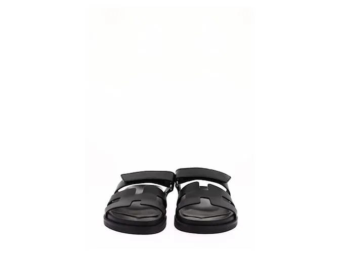 Sandalias Chipre Hermès 37 Negro 