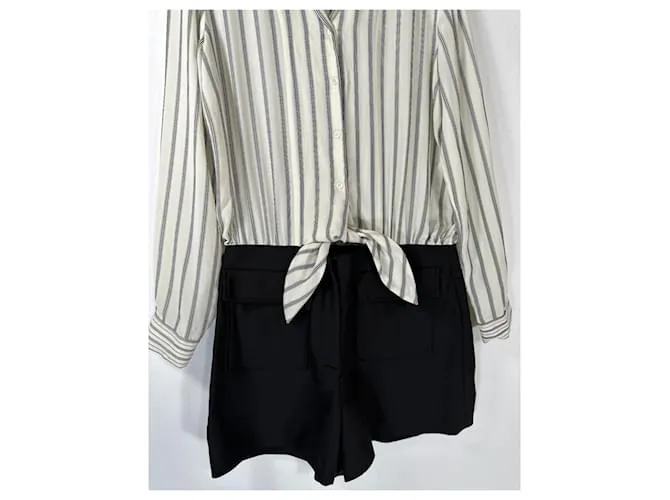 Sandro Mono Negro Blanco Multicolor 