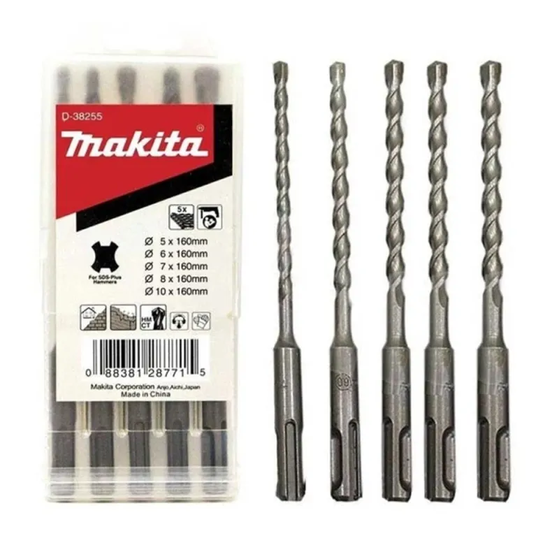 SET DE BROCAS SDSPLUS 5 UNID MAKITA D38255