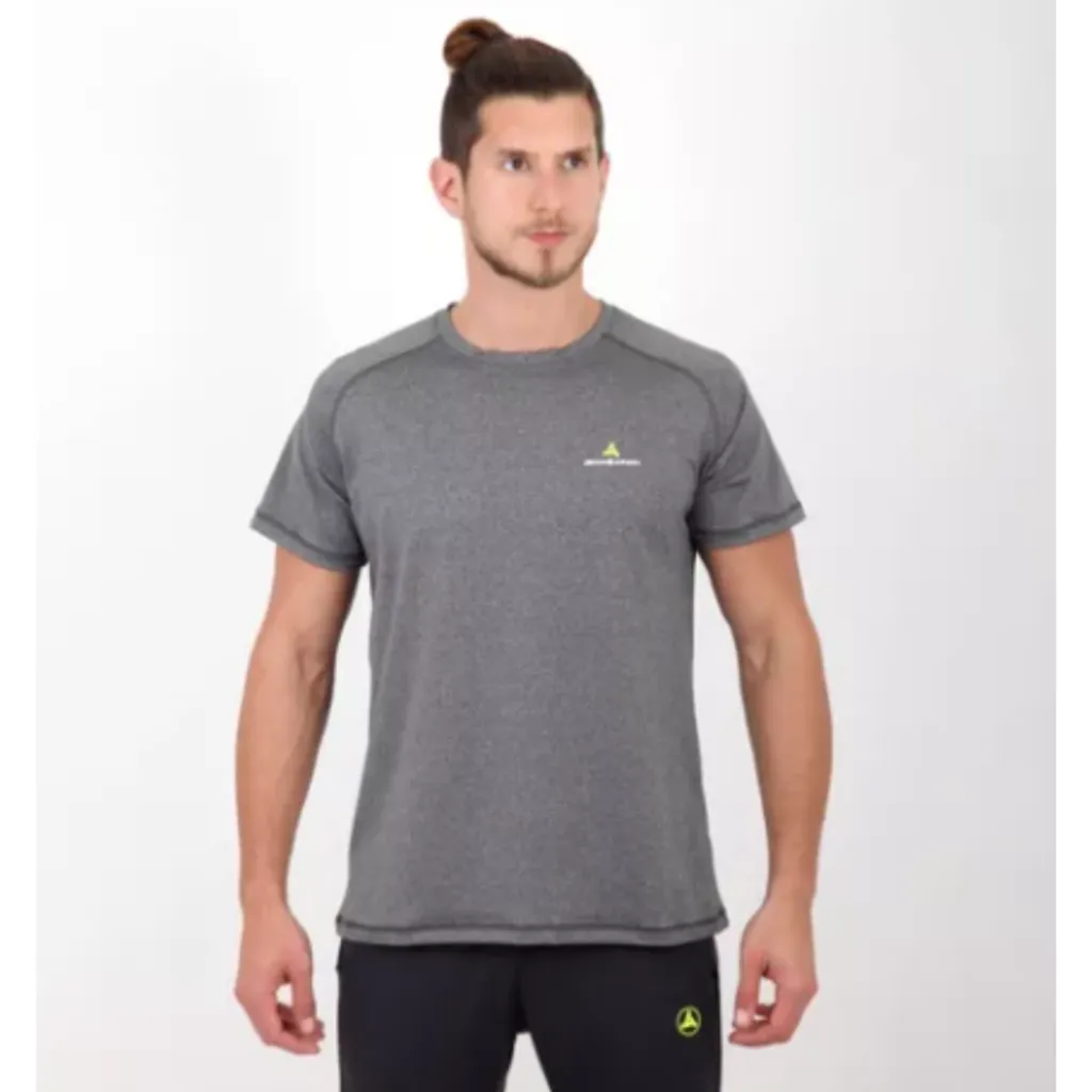 Short Deportivo C/Bolsillos Shcargo Verde + Remera Gris Rmdf
