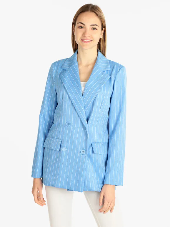 Solada Blazer mujer raya diplomática cruzada