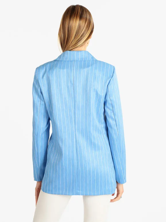 Solada Blazer mujer raya diplomática cruzada