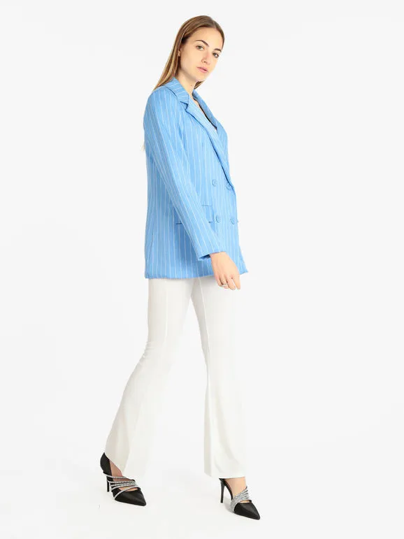 Solada Blazer mujer raya diplomática cruzada