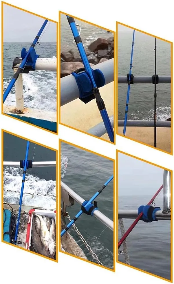 Soporte de silicona fiable para caña de pescar  construido para durar en condiciones marinas