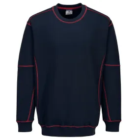 Sudadera bicolor Essential líneas decorativas deportiva corporativa PORTWEST B318