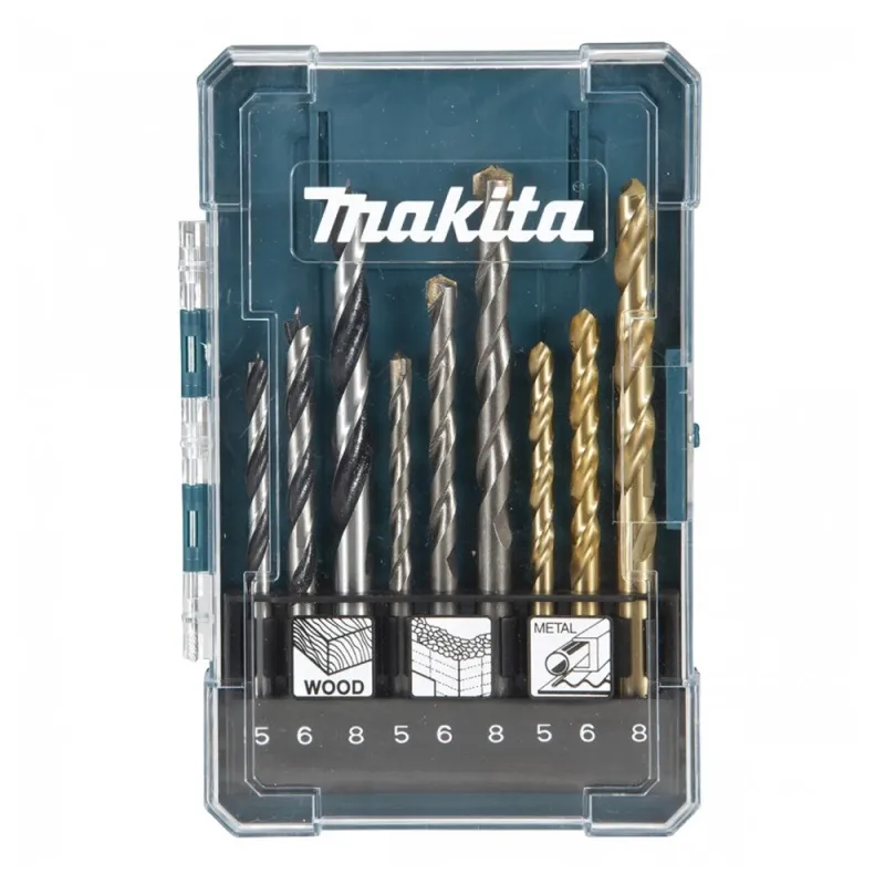 TALADRO PERCUTOR 3/8" 12V CXT HP333DWYX3 + SET DE BROCAS D71962 MAKITA HP333DWYX3K1