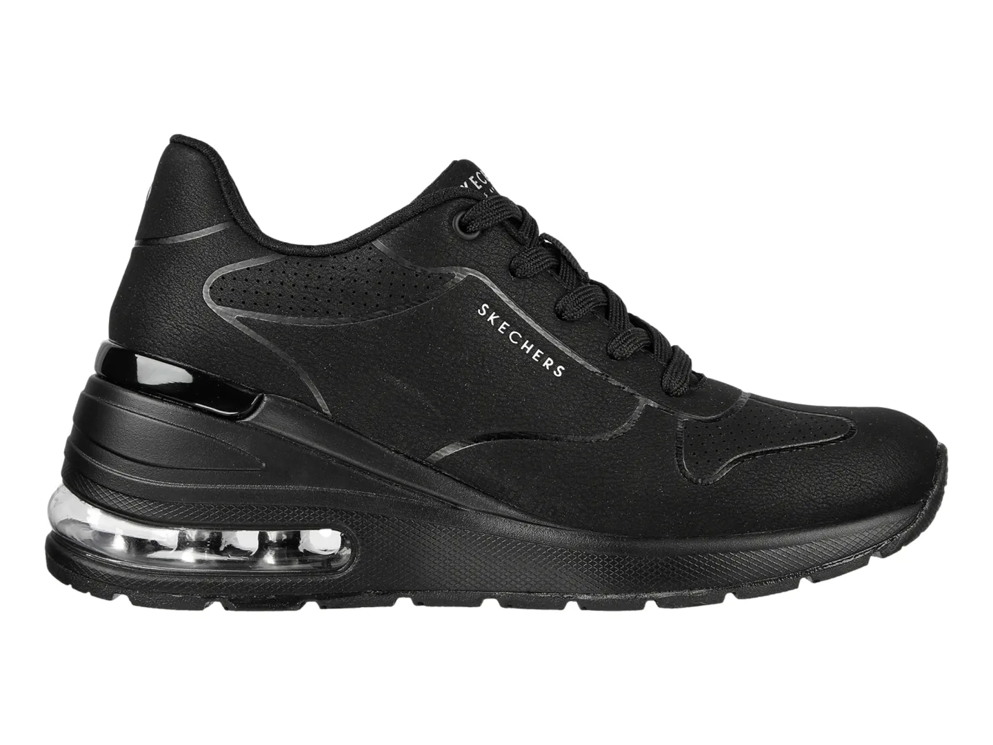 Tenis Skechers Million Air Negro Para Mujer