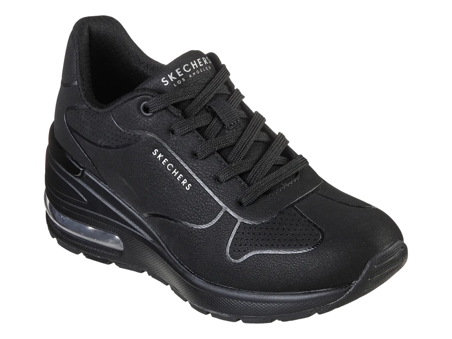 Tenis Skechers Million Air Negro Para Mujer