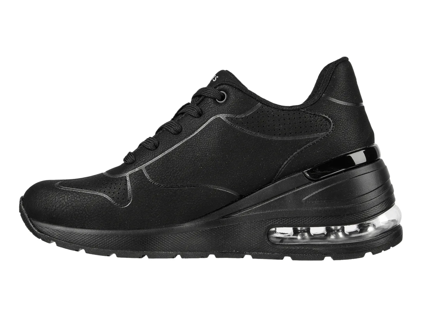 Tenis Skechers Million Air Negro Para Mujer