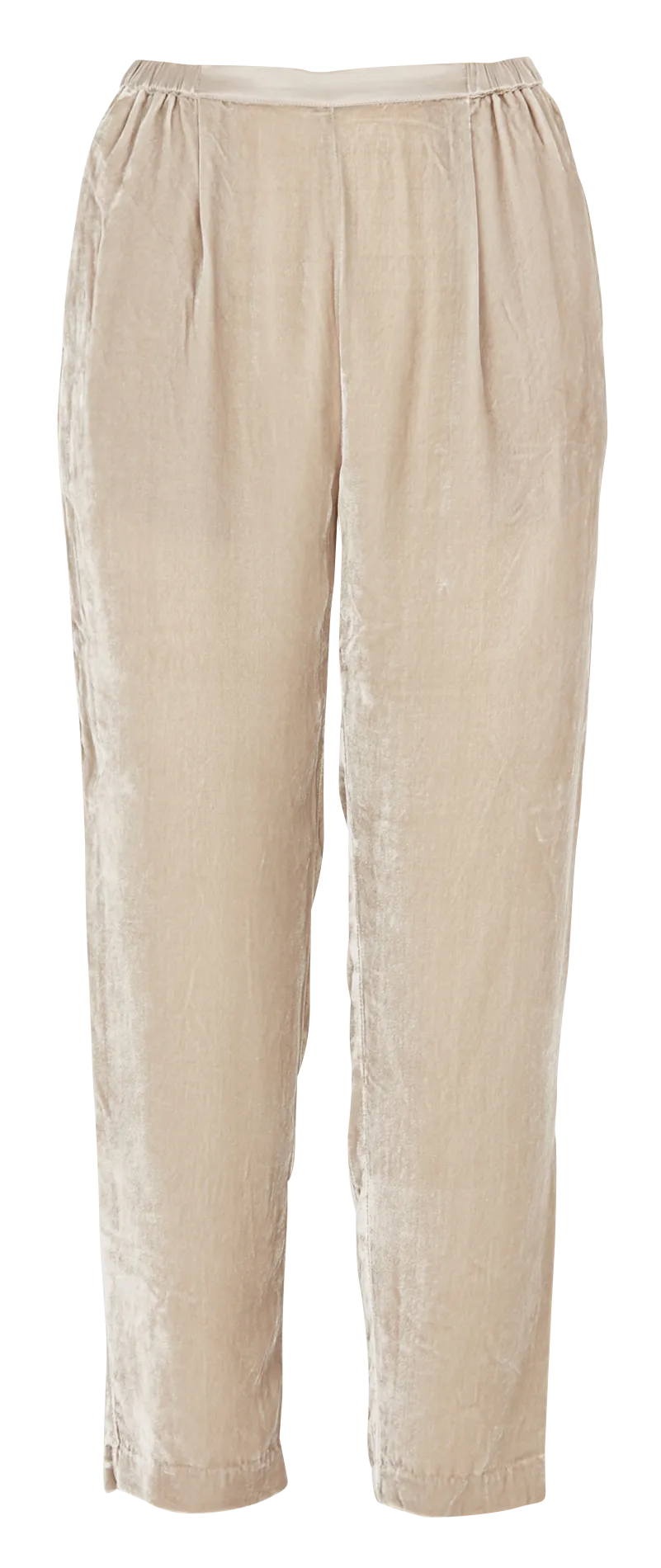 TERRO  PANTALóN RECTO DE TERCIOPELO EN GRIS