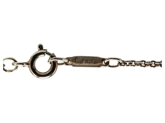 Tiffany & Co Collar con colgante de cruz de plata esterlina Tiffany 