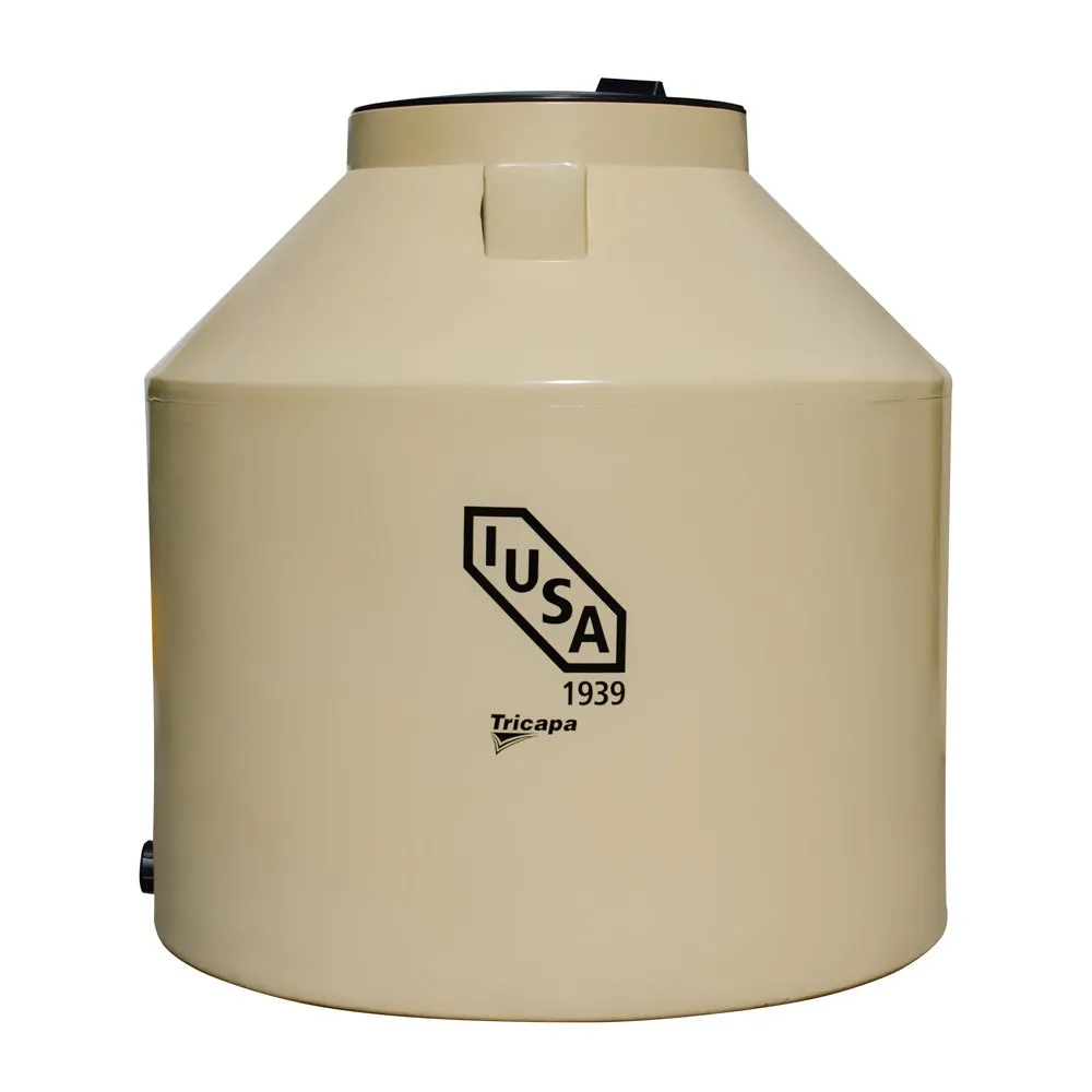 Tinaco tricapa de 750 L, color beige