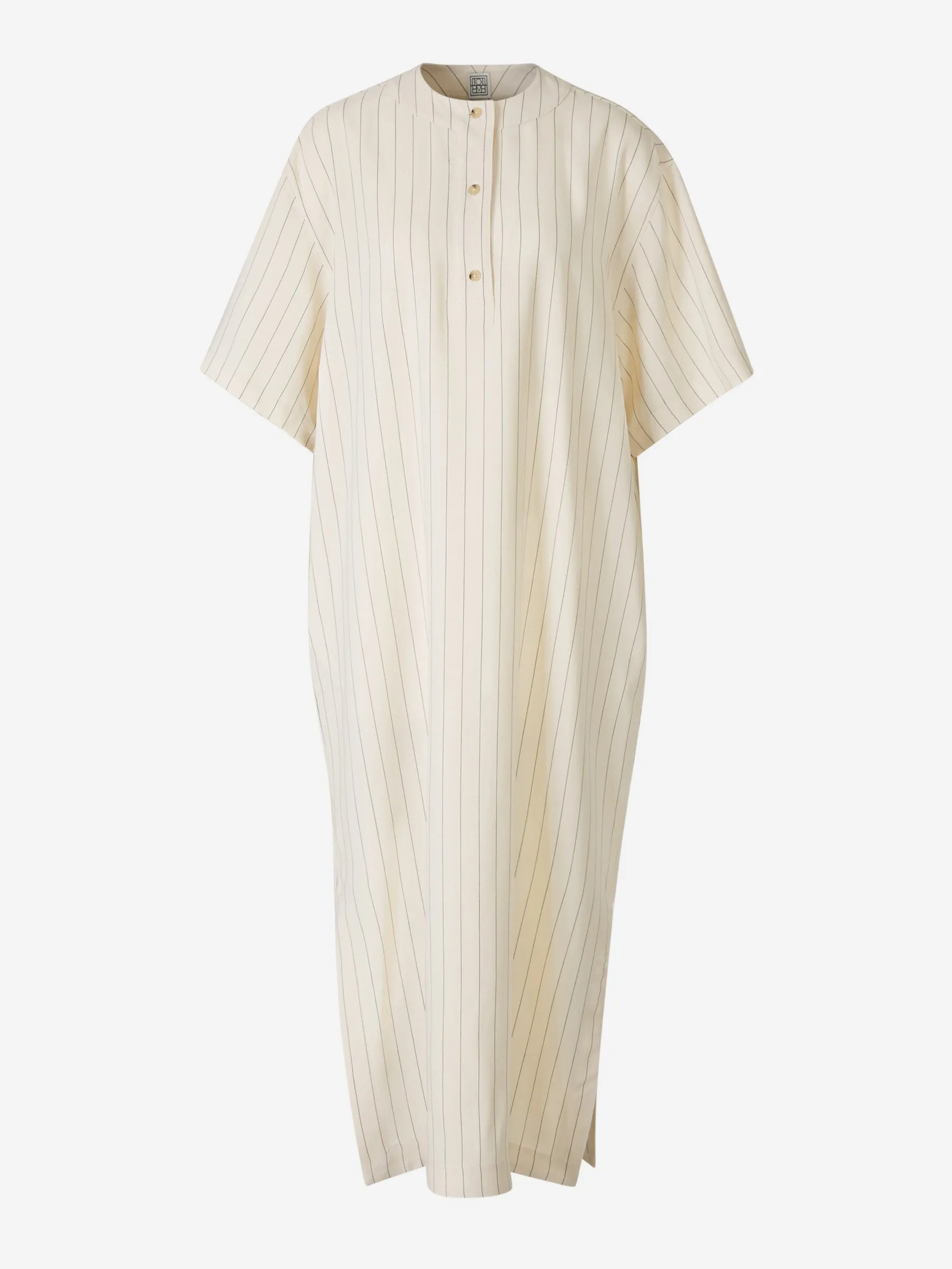 TOTEME Vestido Midi Motivo Rayas