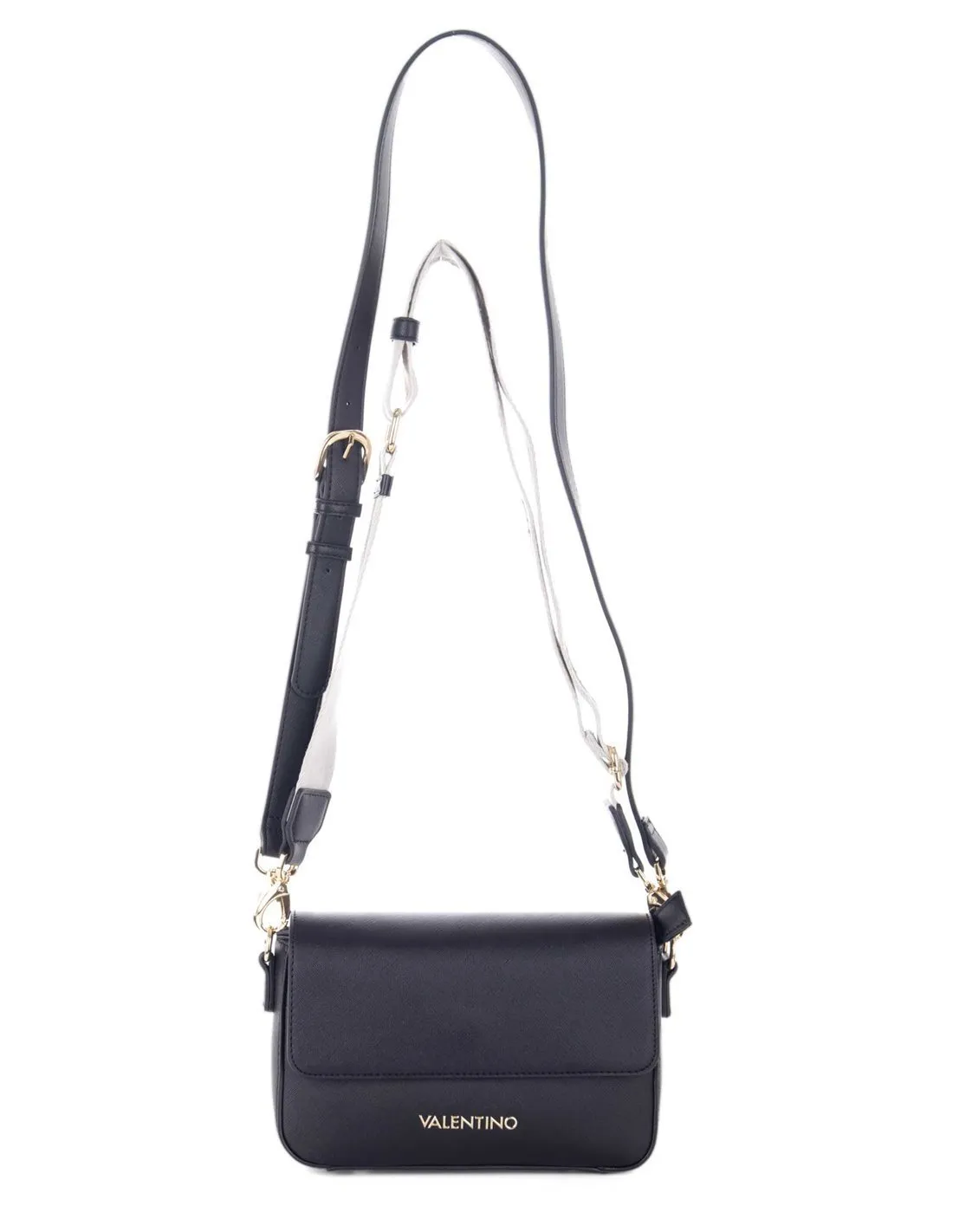 VALENTINO  BANDOLERA NEGRA VBS7B303 MUJER