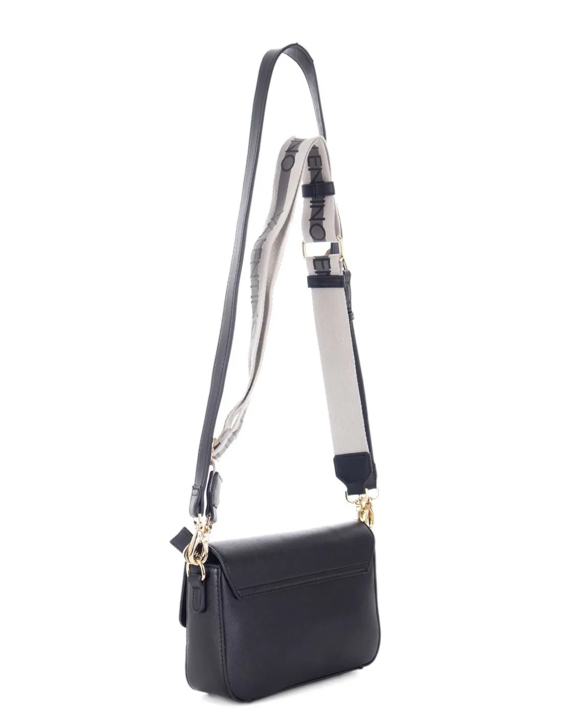 VALENTINO  BANDOLERA NEGRA VBS7B303 MUJER
