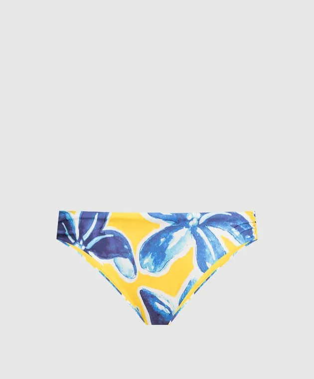 Vilebrequin Yellow panties from the Lamitie swimsuit in a print