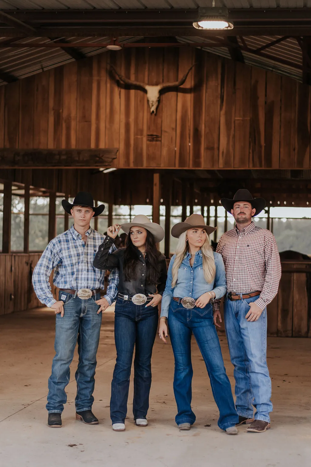 WOMEN'S WRANGLER BLACK DENIM COWBOY SNAP SHIRT
