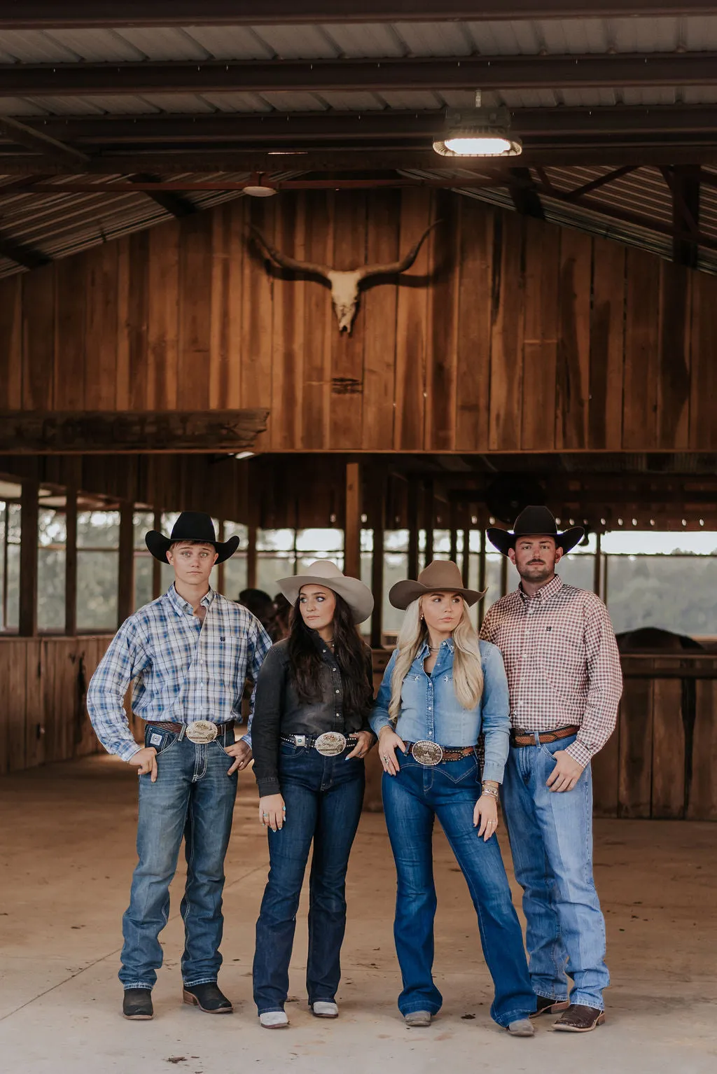 WOMEN'S WRANGLER BLACK DENIM COWBOY SNAP SHIRT