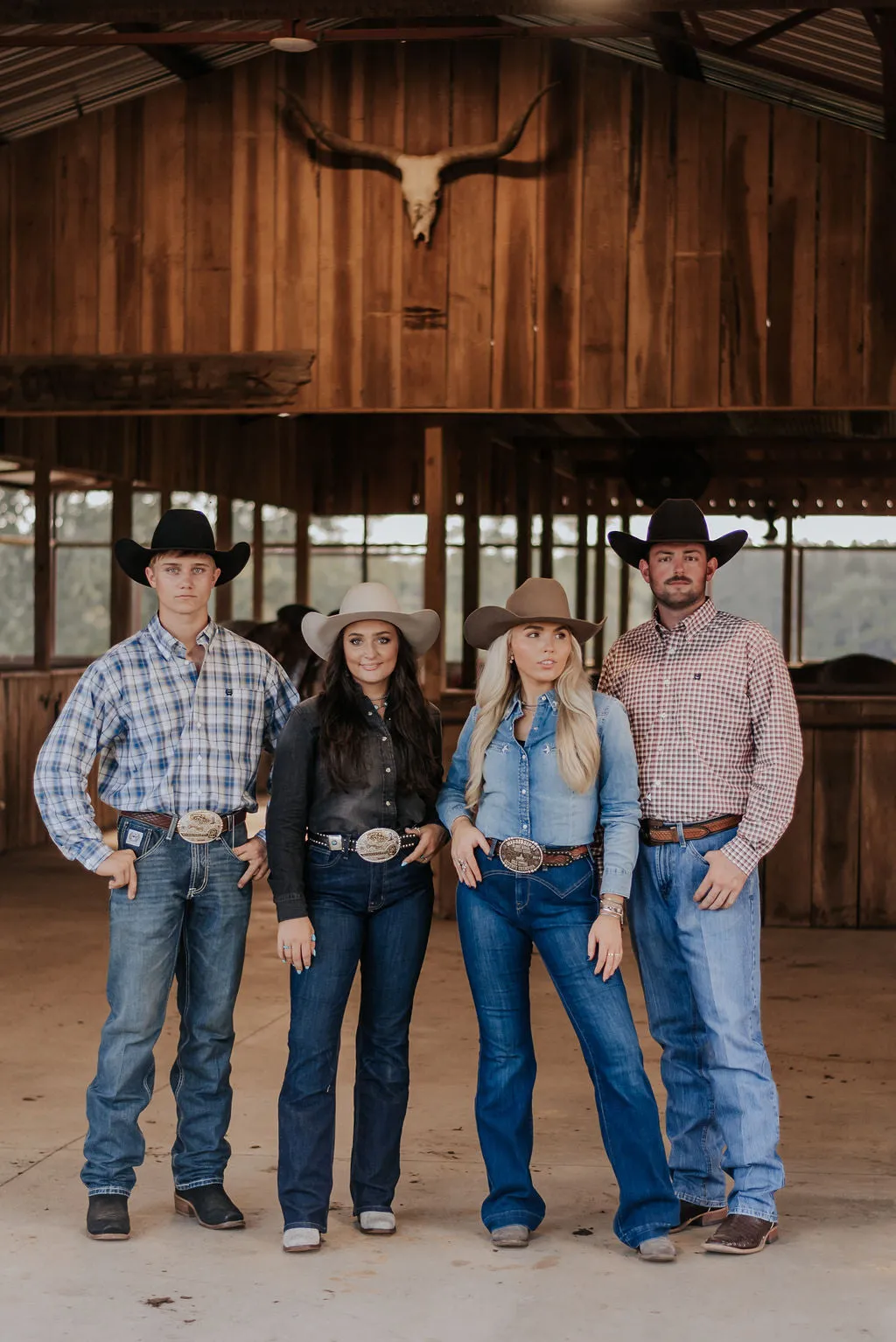 WOMEN'S WRANGLER BLACK DENIM COWBOY SNAP SHIRT