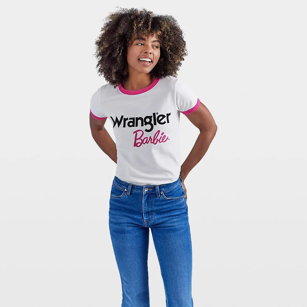 WRANGLER X BARBIE LOGO  CAMISETA