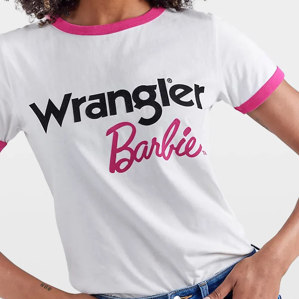 WRANGLER X BARBIE LOGO  CAMISETA