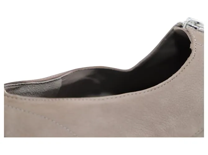 Zapatillas Vince Warner Low Top Platform en Cuero Gris 