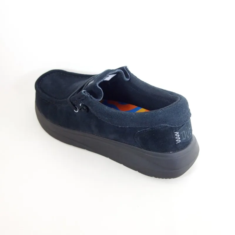 Zapatos Hey Dude HD41975_265 Wally Comf Suede Negro